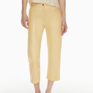 Aritzia Wilfred Melina Cropped Vegan Leather Pant